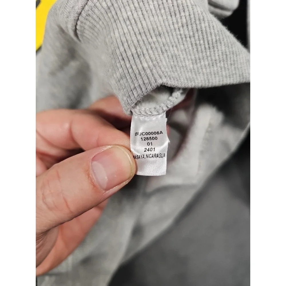Buc-ee's Men's Hoodie Small Gray‎ Pullover Sweatshirt Kangaroo Pocket Logo